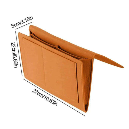 Chic Felt Wall Organizer - Stylish Non-Slip Storage Solution for Bedside Essentials..