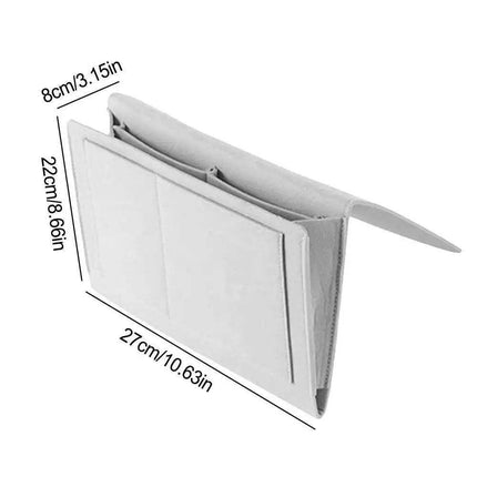 Chic Felt Wall Organizer - Stylish Non-Slip Storage Solution for Bedside Essentials..