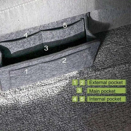 Chic Felt Wall Organizer - Stylish Non-Slip Storage Solution for Bedside Essentials - Très Elite- Très Elite