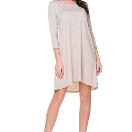 Chic Flare Hem Dress with Round Neckline from the Tessita Collection - Très Elite