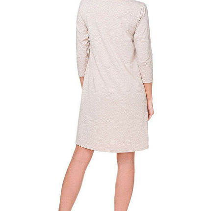 Chic Flare Hem Dress with Round Neckline from the Tessita Collection - Très Elite