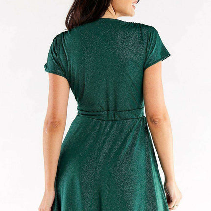 Chic Flare Sleeve Evening Dress - Très Elite