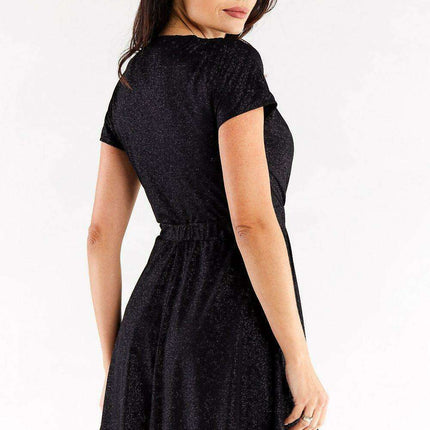 Chic Flare Sleeve Evening Dress - Très Elite
