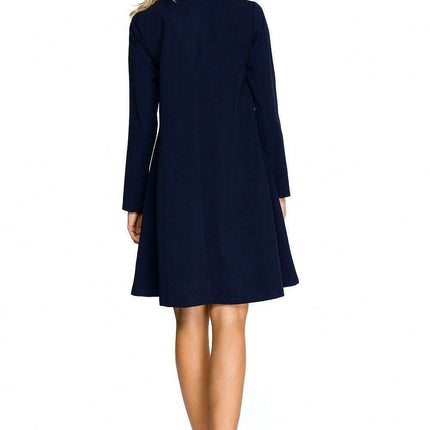 Chic Flared Cocktail Dress with Elegant Chiffon Touches - Très Elite