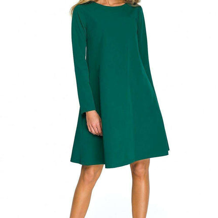 Chic Flared Cocktail Dress with Elegant Chiffon Touches - Très Elite