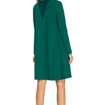 Chic Flared Cocktail Dress with Elegant Chiffon Touches - Très Elite