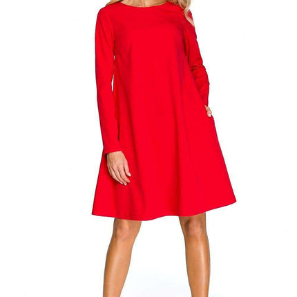 Chic Flared Cocktail Dress with Elegant Chiffon Touches - Très Elite