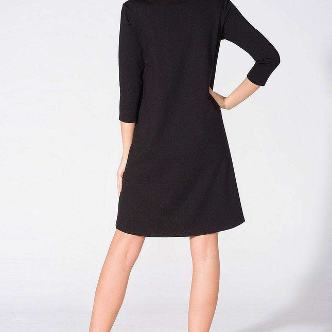 Chic Flared Daydress in Premium Viscose Blend by Tessita
