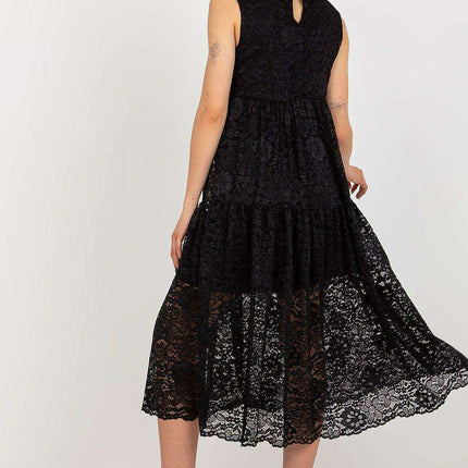 Chic Flared Lace Day Dress for Effortless Elegance - Très Elite