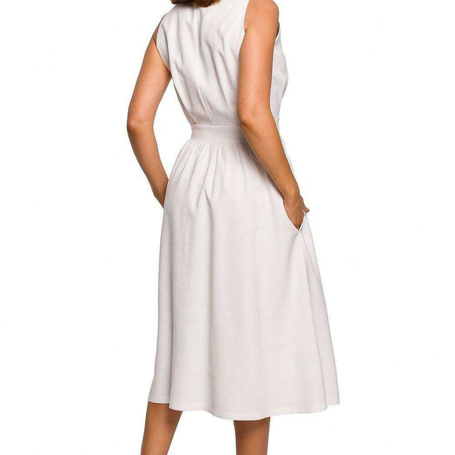 Chic Flared Midi Dress - Très Elite