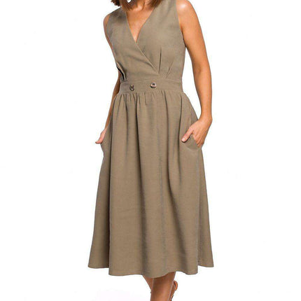 Chic Flared Midi Dress - Très Elite