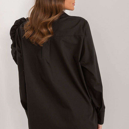 Chic Floral Adorned Long Sleeve Cotton Top - Très Elite