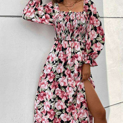 Chic Floral Backless Dress - Year-Round Fashion Statement - Très Elite