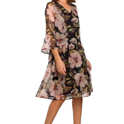 Chic Floral Chiffon Daydress - Très Elite