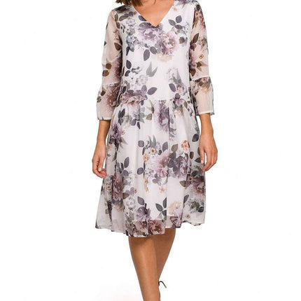 Chic Floral Chiffon Daydress - Très Elite