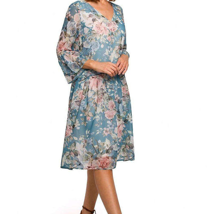 Chic Floral Chiffon Daydress - Très Elite