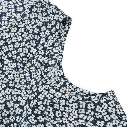 Chic Floral Cold Shoulder V-Neck Dress for Women - Summer Elegance - Très Elite