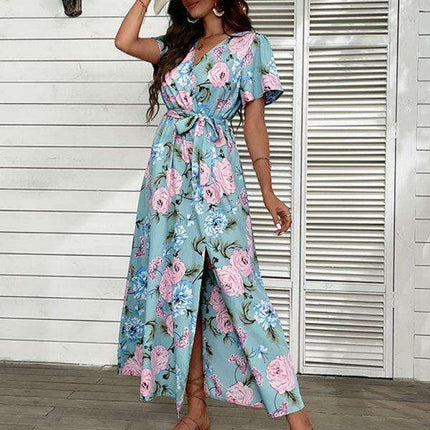 Chic Floral Delight Summer Dress for Effortless Style - Très Elite