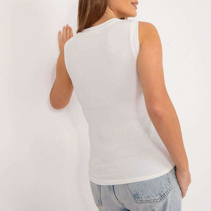 Chic Floral Embellished Sleeveless Blouse Lightweight - Très Elite