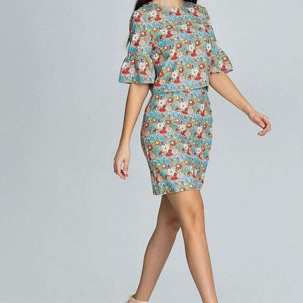 Chic Floral Ensemble: Stylish Blouse and Skirt Combo - Très Elite