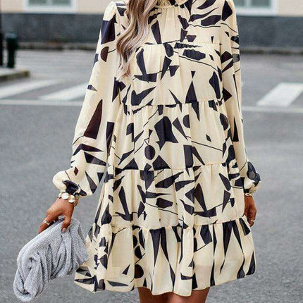 Chic Floral Long Sleeve Midi Skirt for Women