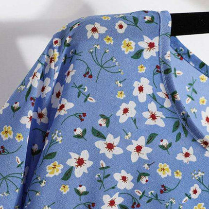 Chic Floral Maxi Dress: Effortless Elegance in Lightweight Chiffon - Très Elite
