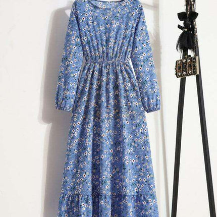 Chic Floral Maxi Dress: Effortless Elegance in Lightweight Chiffon - Très Elite