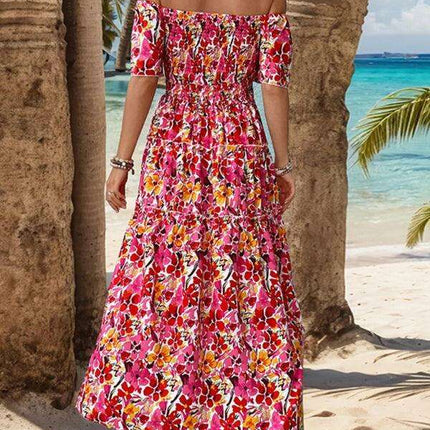 Chic Floral One-Shoulder Summer Dress for Women - Très Elite