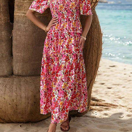 Chic Floral One-Shoulder Summer Dress for Women - Très Elite