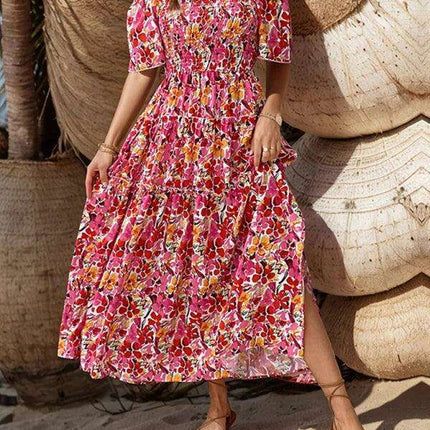 Chic Floral One-Shoulder Summer Dress for Women