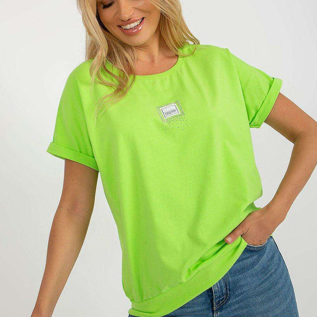 Chic Floral Patchwork Short Sleeve Top