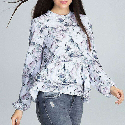 Chic Floral Print Blouse - Très Elite