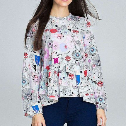 Chic Floral Print Blouse - Très Elite