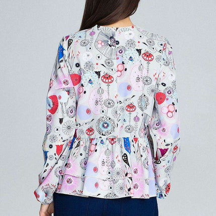Chic Floral Print Blouse - Très Elite