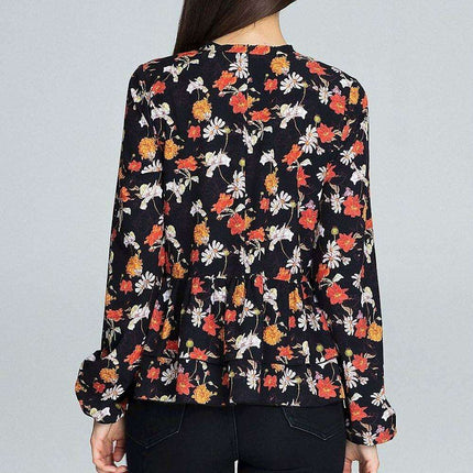 Chic Floral Print Blouse - Très Elite