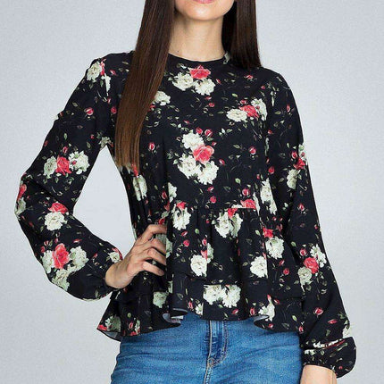 Chic Floral Print Blouse - Très Elite