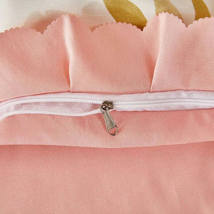 Chic Floral Ruffle Queen Bedding Set - Très Elite
