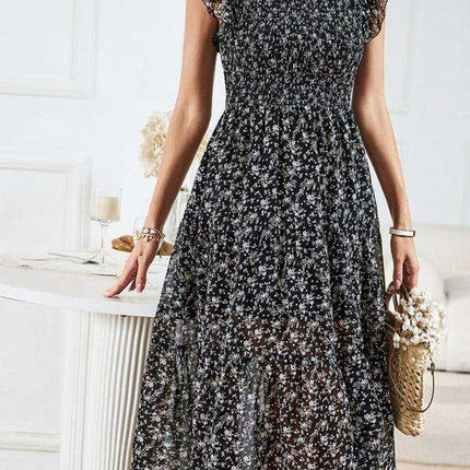 Chic Floral Serenity: A Timeless Women's Dress of Elegance - Très Elite