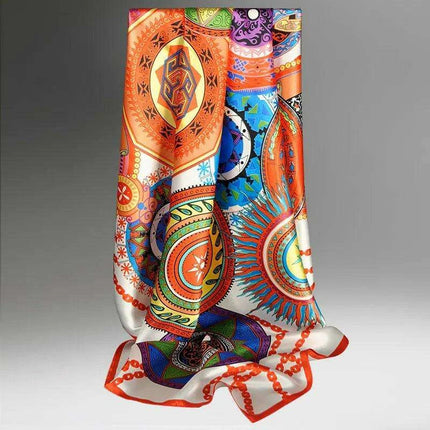 Chic Floral Silk Scarf - Luxurious 90x90cm Women's Neck Accessory - Très Elite