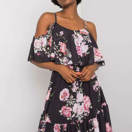 Chic Floral Strapless Day Dress - Très Elite