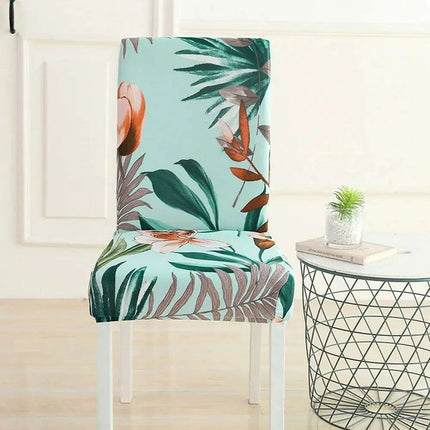 Chic Floral Stretch Chair Covers for Elegant Events..