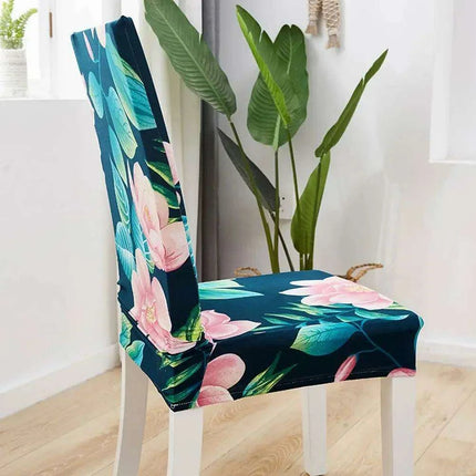 Chic Floral Stretch Dining Chair Covers for Elegant Settings - Très Elite