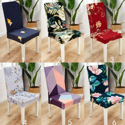 Chic Floral Stretch Dining Chair Covers for Elegant Settings - Très Elite