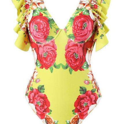 Chic Floral Swim Skirt - Stylish Summer Beachwear Ensemble - Très Elite