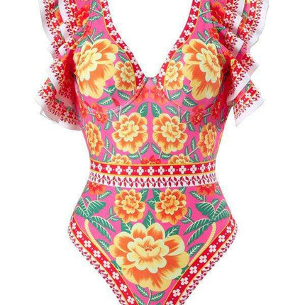 Chic Floral Swim Skirt - Stylish Summer Beachwear Ensemble - Très Elite