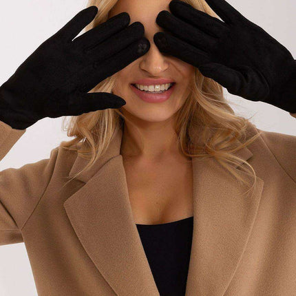Chic Floral Touchscreen Gloves for Modern Women - Très Elite