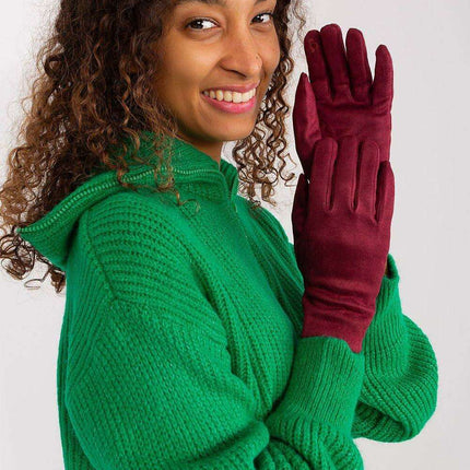 Chic Floral Touchscreen Gloves for Modern Women - Très Elite