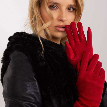Chic Floral Touchscreen Gloves for Modern Women - Très Elite