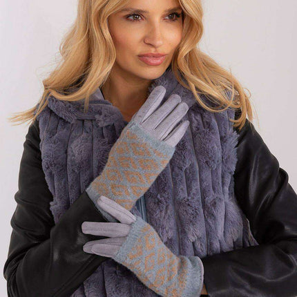 Chic Floral Touchscreen Winter Gloves - Très Elite