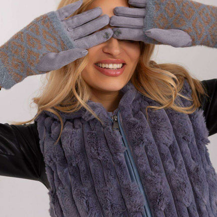 Chic Floral Touchscreen Winter Gloves - Très Elite